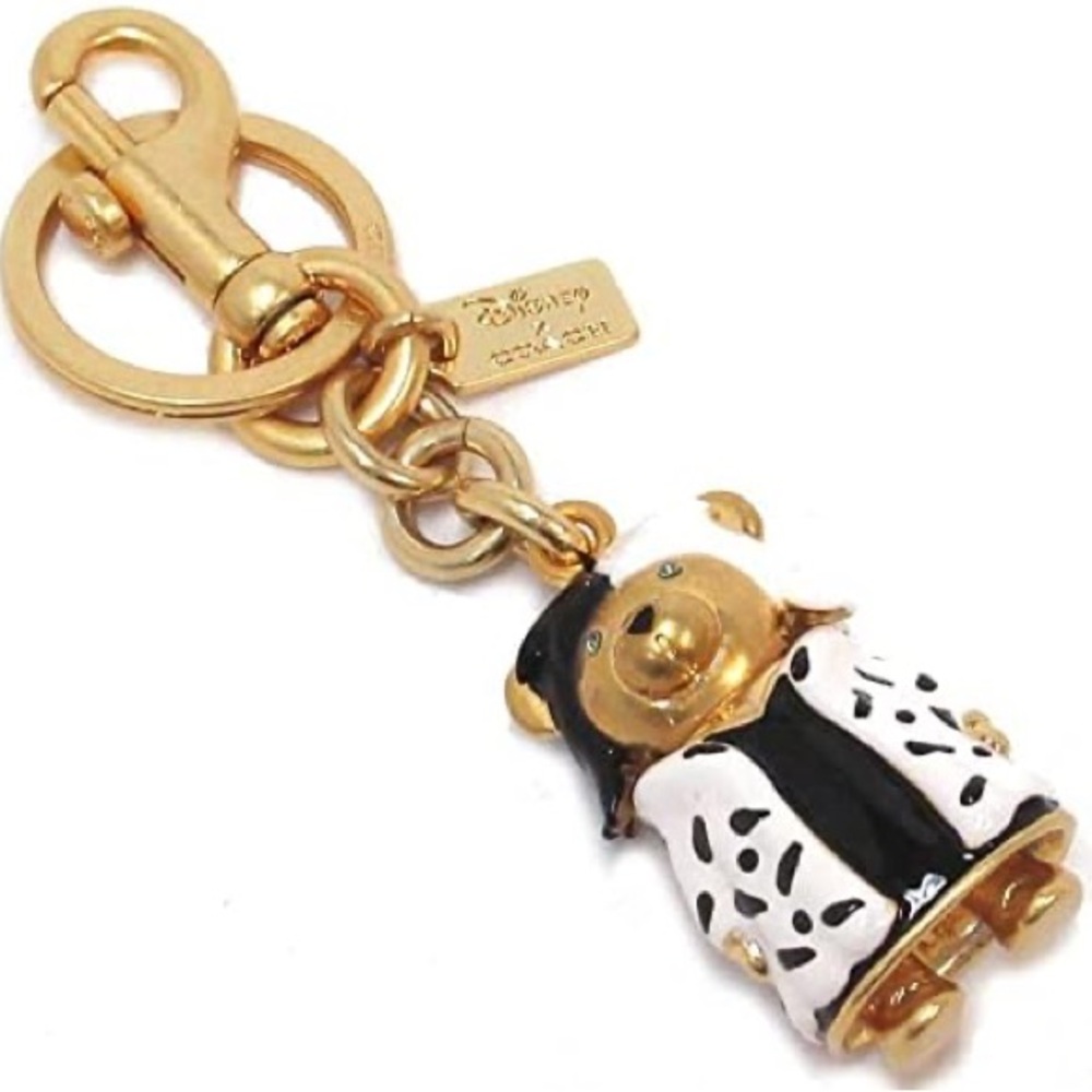 Coach Gold and Black Dalmatian Key Holder - Picture 3 of 5